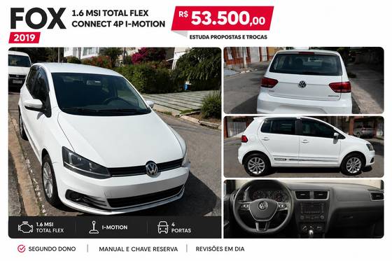 VOLKSWAGEN FOX 1.6 MSI TOTAL FLEX CONNECT 4P I-MOTION VOLKSWAGEN FOX 1.6 MSI TOTAL FLEX CONNECT 4P I-MOTION